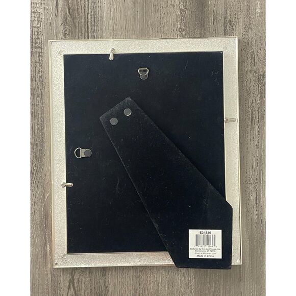 Pearl Resin 8x10 Picture Frame w/ Rhinestones Elegant Ivory Decor - Picture 3 of 7